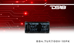 DS18 BB4.7UF/100V-10PK 4.7uF 100V Non-Polarized Bass Blocking Capacitor - DS18