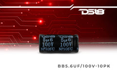 DS18 BB5.6UF/100V-10PK 5.6uF 100V Non-Polarized Bass Blocking Capacitor - DS18