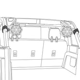 Ford Bronco 6th Gen OEM Roll Bar Clamps for Marine Towers NXL-X and CF-X Series. - DS18