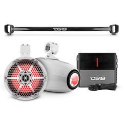 Bronco 6th Gen Mounting Tube Bundle with 8" Marine Tower Speakers with RGB LED Lights and Amplifier - DS18