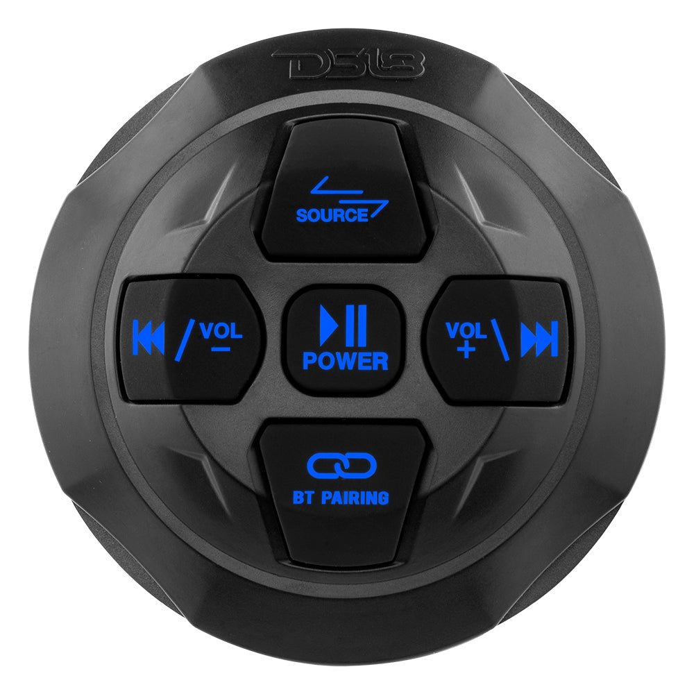 Marine And Powersports Waterproof Bluetooth Audio Receiver With Controls and Microphone - DS18
