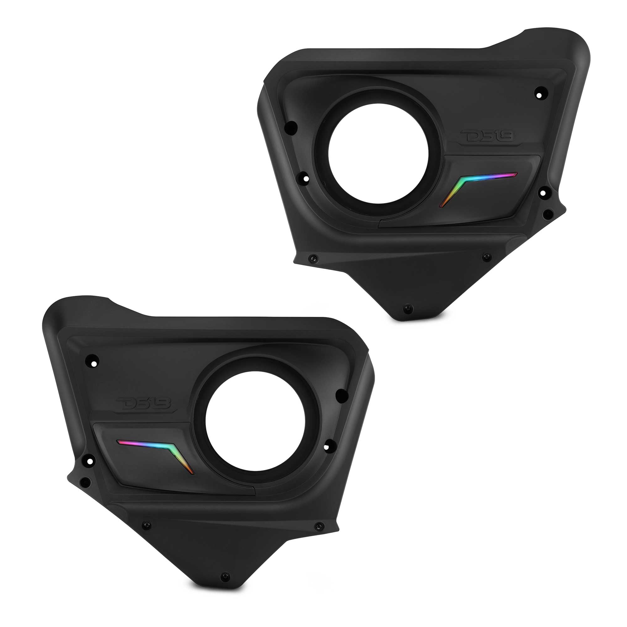 Can-Am Maverick X3 (2017-Up) Rear Door Speaker Panels with Digital LED Badge - DS18