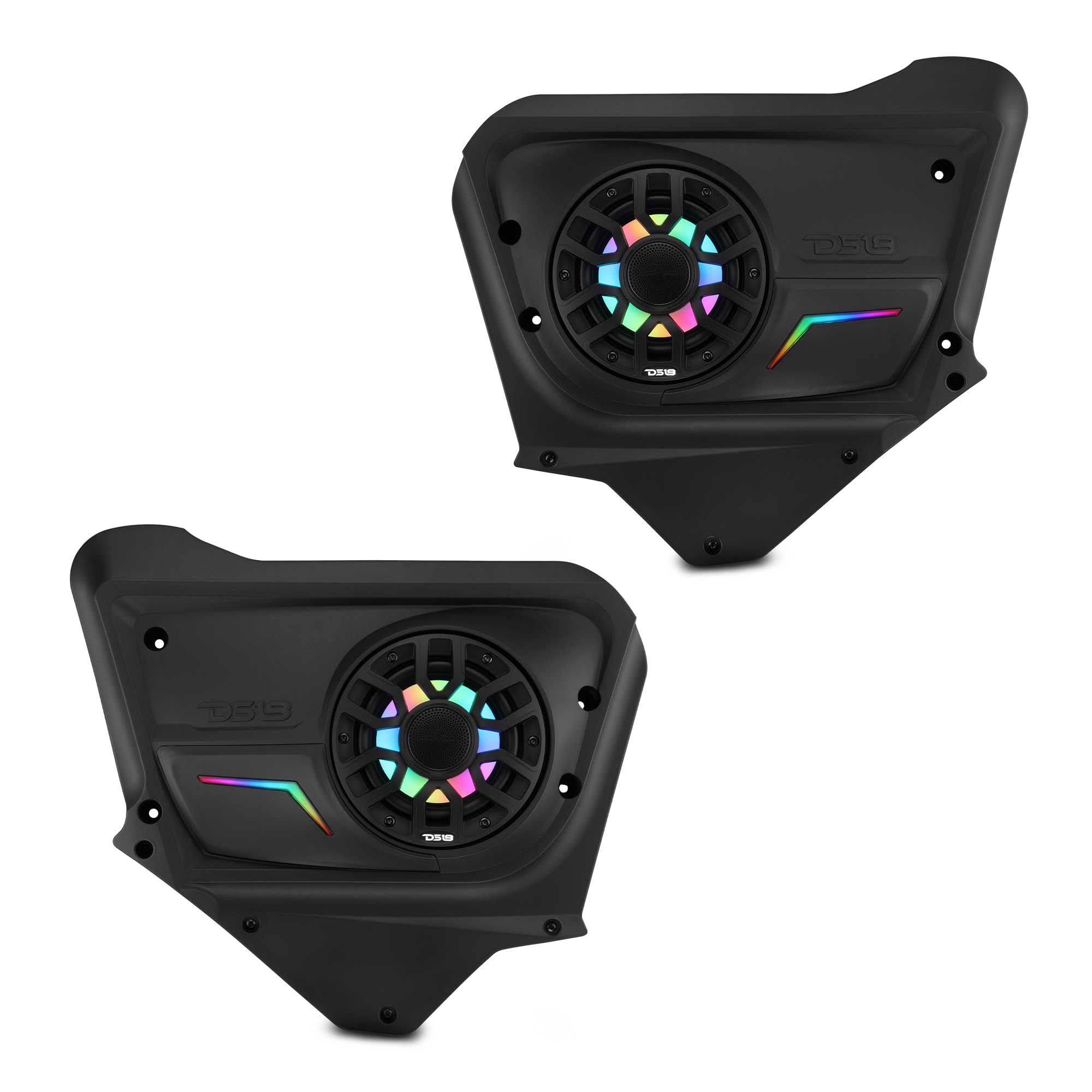 Can-Am Maverick X3 Max (2017-Up) Rear Door Speaker Panels Loaded with NXL-IQ 6.5" 2-Way Coaxial Marine Speakers and Digital