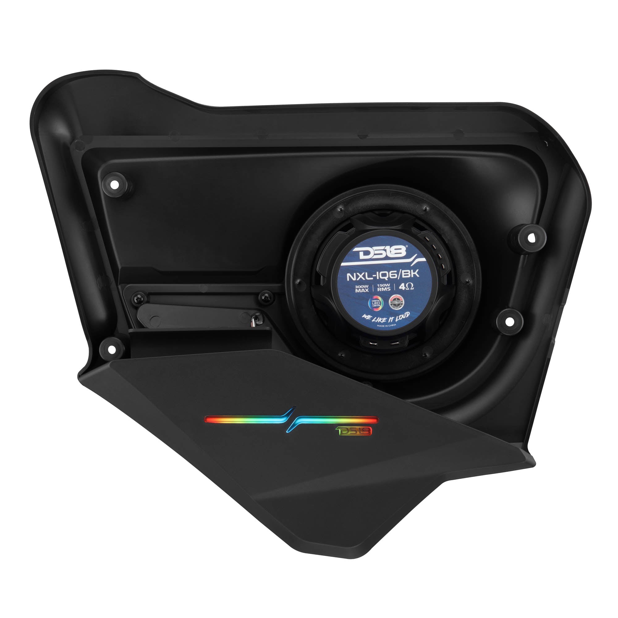 Can-Am Maverick X3 Max (2017-Up) Rear Door Speaker Panels Loaded with NXL-IQ 6.5" 2-Way Coaxial Marine Speakers and Digital