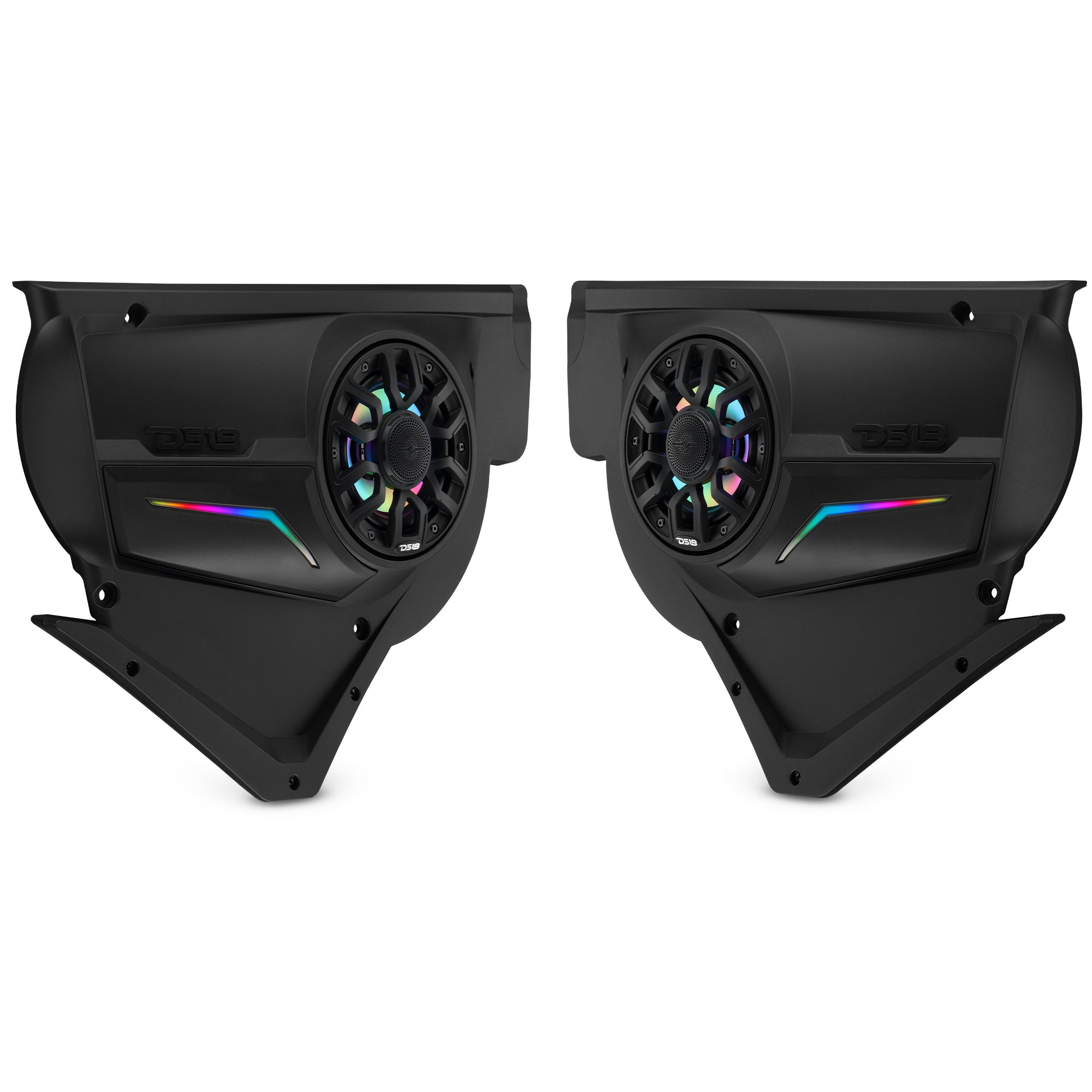 Can-Am Maverick X3 Door Speaker Panels Loaded with NXL-IQ 6.5" 2-Way Coaxial Marine Speakers and Digital LED Badge - DS18