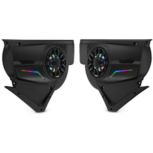 Can-Am Maverick X3 Door Speaker Panels Loaded with NXL-IQ 6.5" 2-Way Coaxial Marine Speakers and Digital LED Badge - DS18