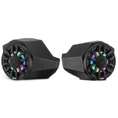 Can-Am Maverick X3 Kick Panel Speaker Pods Loaded with NXL-IQ 6.5" 2-Way Coaxial Marine Speakers and Digital LED Lights