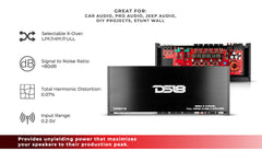 DS18 CANDY-6 Full-Range Class D 6-Channel Car Amplifier 1800 Watts - DS18