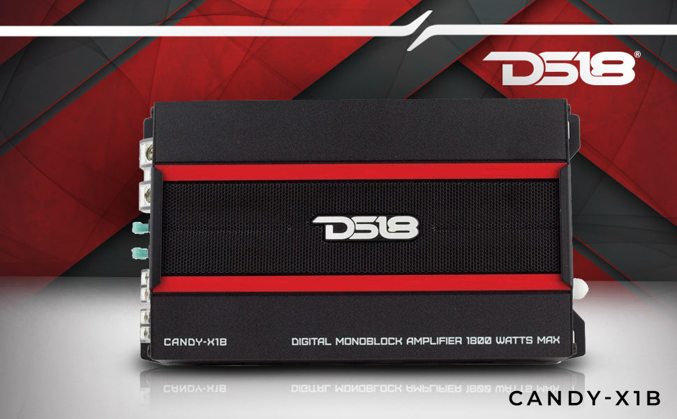 CANDY Compact Class D 1-Channel Monoblock Amplifier 1800 Watts - DS18