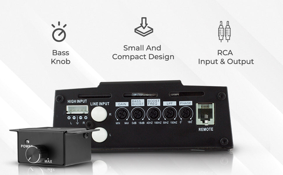 CANDY Compact Class D 1-Channel Monoblock Amplifier 1800 Watts - DS18