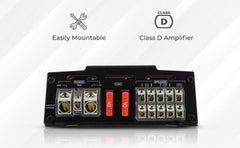 CANDY Compact Full-Range Class D 5-Channel Amplifier 2000 Watts - DS18