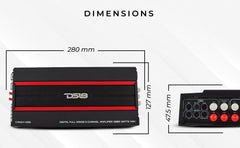 CANDY Compact Full-Range Class D 5-Channel Amplifier 2000 Watts - DS18