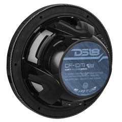 NXL 10" 2-Way Coaxial Marine Speaker With LED RGB Lights 200 Watts Rms 4-Ohm -Black Carbon Fiber - DS18