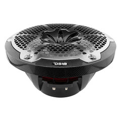 NXL 10" 2-Way Coaxial Marine Speaker With LED RGB Lights 200 Watts Rms 4-Ohm -Black Carbon Fiber - DS18