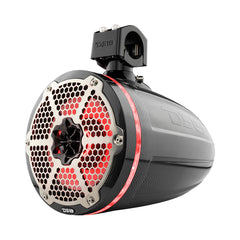 Bronco 6th Gen Roll Bar Audio Bundle – 8" Marine Tower Speakers with RGB LED Lights and OEM Roll Bar Mounting Clamps - DS18