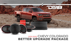 DS18 2015-2020 Chevy Colorado Crew and Extended Cab Front and Back Doors Speakers Better Upgrade/Replacement Package 1800