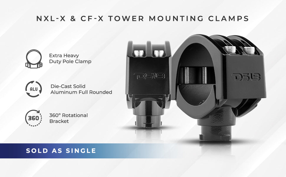 3",2.75",2.5" and 2.25" Clamp and Clamp Adapters for NXL-X and CF-X Towers - DS18