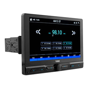 10.5" Floating Adjustable Modular Touchscreen Mechless Single-DIN Head Unit with Bluetooth, Mirror Link and USB - DS18