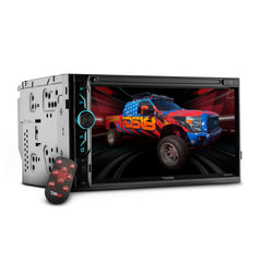6.9" Touchscreen Mechless Double-DIN Headunit with Bluetooth, USB and Mirror Link - DS18