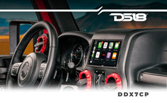 7" Touchscreen Mechless Double-DIN Headunit with Bluetooth, USB, Mirror Link And Car play - DS18