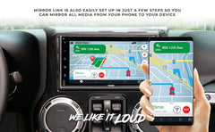 7" Touchscreen Mechless Double-DIN Headunit with Bluetooth, USB, Mirror Link And Car play - DS18
