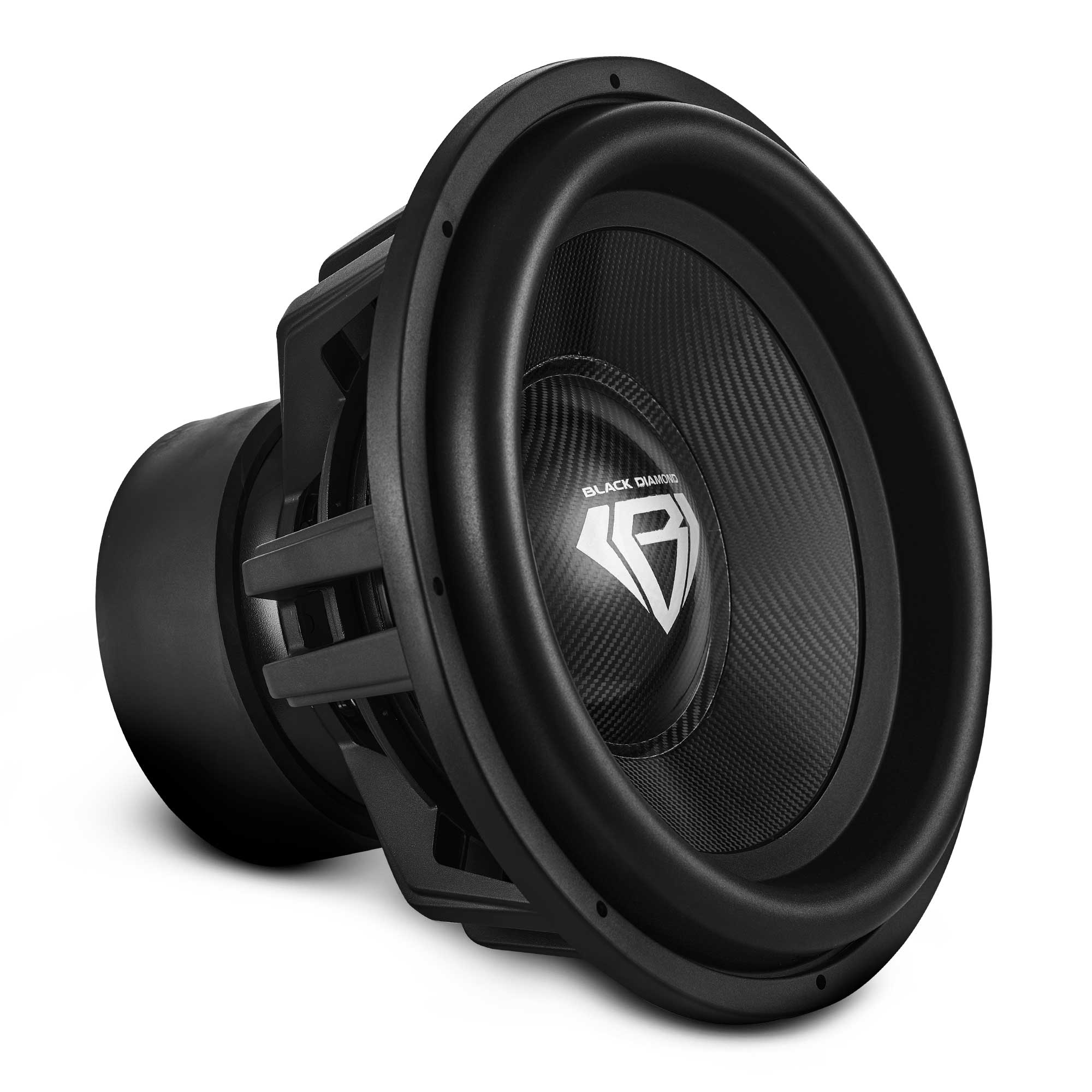 Black Diamond 18" High Excursion Subwoofer with Carbon Fiber Cone | 3500W RMS / 7000W Peak | Dual 1-Ohm Voice Coil - DS18