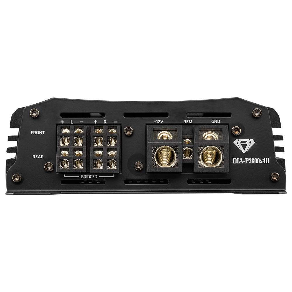 Black Diamond Class D 4-Channel Full Range Amplifier | 400W RMS X 4 at 4-Ohm - DS18