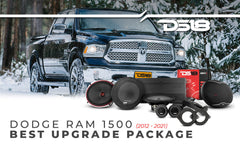 DS18 2012-2021 RAM 1500 Crew and Quad Cab Front and Back Doors Speakers Best Upgrade/Replacement Package 1800 Watts - DS18