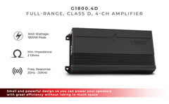 DS18 2012-2021 RAM 3500 Crew and Quad Cab Front and Back Doors Speakers Best Upgrade/Replacement Package 1800 Watts - DS18