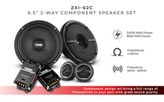 DS18 2012-2021 RAM 2500 Crew and Quad Cab Front and Back Doors Speakers Better Upgrade/Replacement Package 1600 Watts - DS18