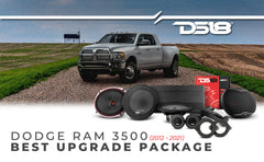 DS18 2012-2021 RAM 3500 Crew and Quad Cab Front and Back Doors Speakers Best Upgrade/Replacement Package 1800 Watts - DS18