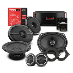 DS18 2012-2021 RAM 2500 Crew and Quad Cab Front and Back Doors Speakers Better Upgrade/Replacement Package 1600 Watts - DS18