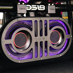 Dual 8" Marine and Powersports PRO Roll Cage Sound Bar System with Built in LED RGB Lights 500 Watts Rms ( 2 x PRO-HY8.4B
