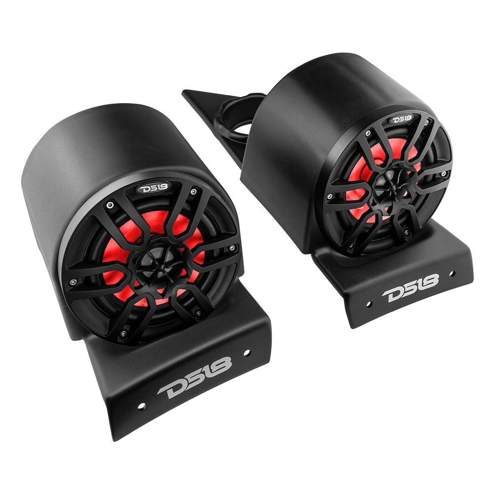 Polaris Slingshot Headrest Speaker Pods 4x 6.5" Empty Enclosures | 2015 - Current - DS18