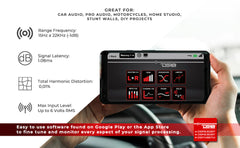 2-Channel In and 8-Channel Out Digital Sound Processor (DSP) with Bluetooth and LCD Screen - DS18