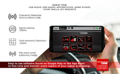 4-Channel In and 8-Channel Out Digital Sound Processor (DSP) with Bluetooth - DS18