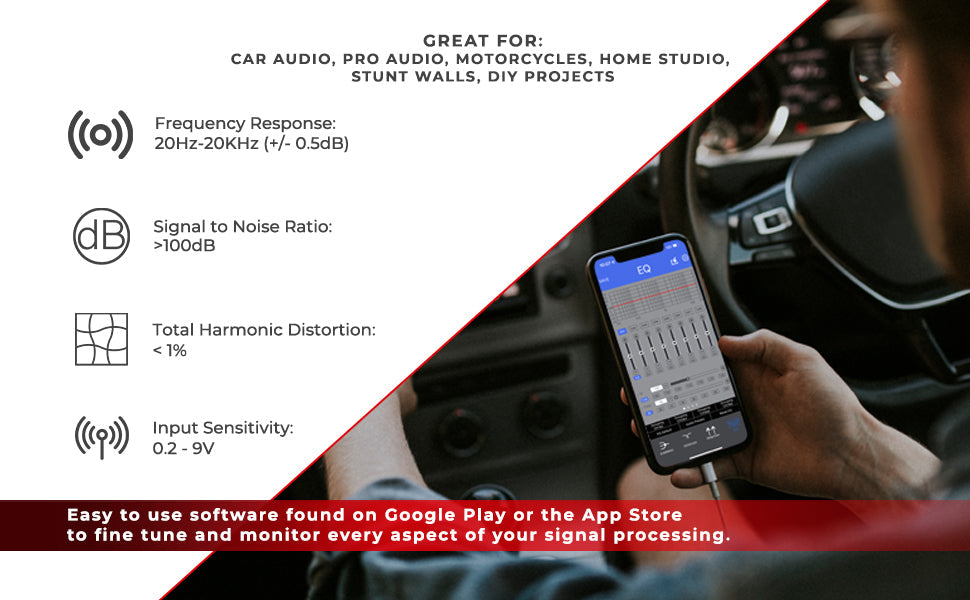 8-Channel In and 8-Channel Out Digital Sound Processor (DSP) with Bluetooth - DS18