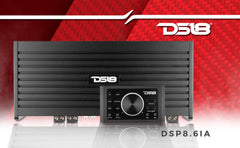 DS18 DSP8.6iA 6-Channel Car Amplifier with 8-Channel Digital Sound Processor - DS18