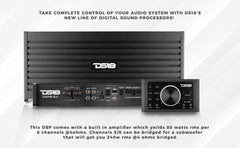 DS18 DSP8.6iA 6-Channel Car Amplifier with 8-Channel Digital Sound Processor - DS18