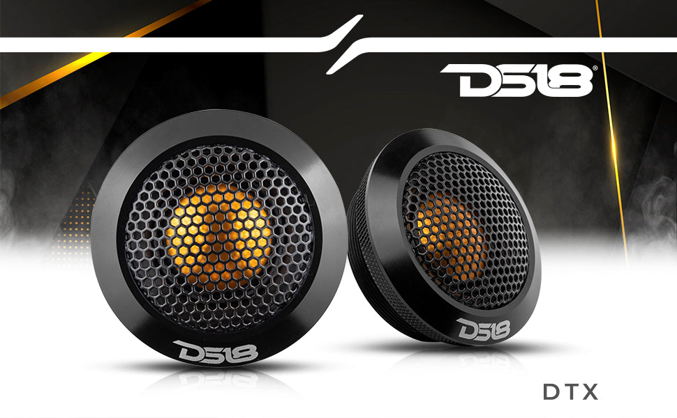 2.2" Dome Neodymium Tweeter with Aluminum Body 30 Watts 1" Titanium 4-Ohm Vc - DS18