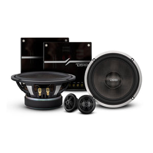 DX 6.5" 2- Way Component Speaker System With Kevlar Cone 230 Watts Rms 4-Ohm - DS18
