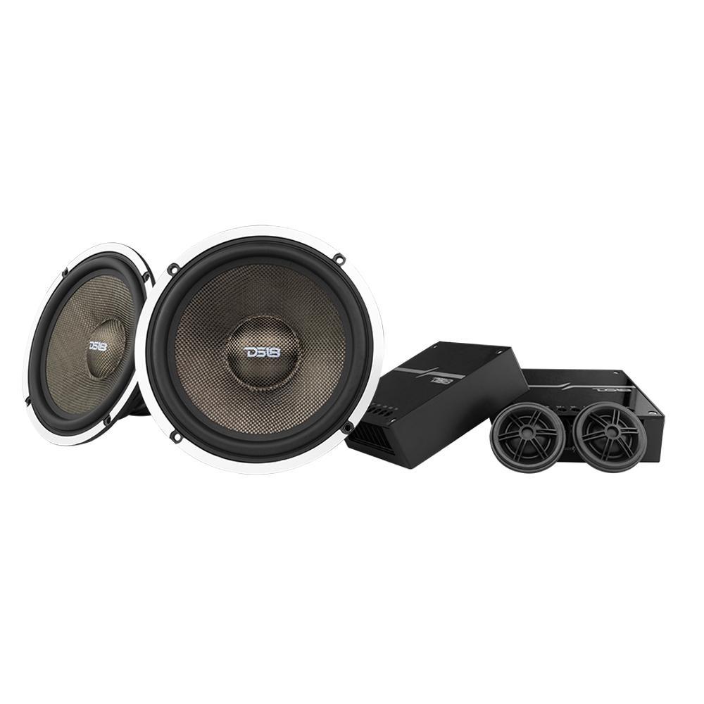 DX 6.5" 2- Way Component Speaker System With Kevlar Cone 230 Watts Rms 4-Ohm - DS18