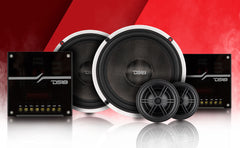 DX 6.5" 2- Way Component Speaker System With Kevlar Cone 230 Watts Rms 4-Ohm - DS18