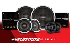DX 6.5" 3- Way Component Speaker System With Kevlar Cone 290 Watts Rms 4-Ohm - DS18