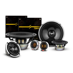 DX 6.5" 3- Way Neodymium Component Speaker System With Carbon Fiber Cone 290 Watts Rms 4-Ohm - DS18