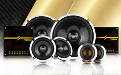 DX 6.5" 3- Way Neodymium Component Speaker System With Carbon Fiber Cone 290 Watts Rms 4-Ohm - DS18