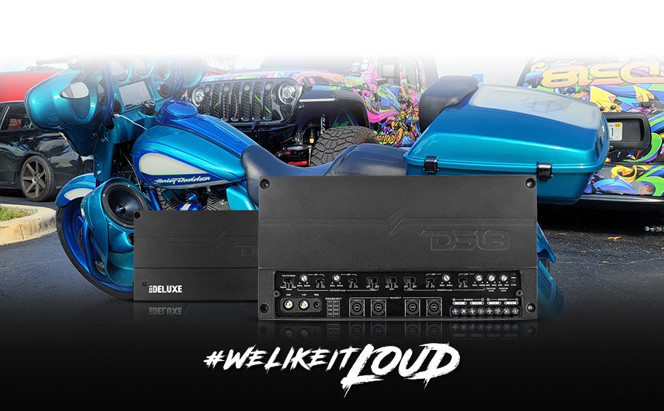 Deluxe 4-Channel Compact Class D Amplifier 4 X 150 Watts Rms @ 4-Ohm - DS18
