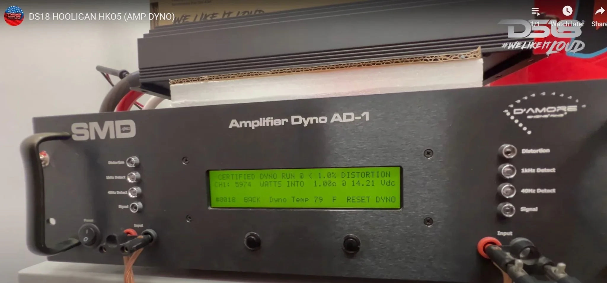 HOOLIGAN KO Amplifier with Voltmeter Made In Korea - DS18
