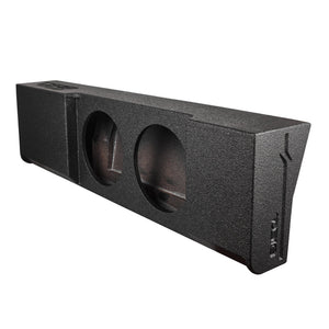 Subwoofer Enclosure for 2009-Up Ford F-150 and 2017-2026 Super Duty F-250/F-350 Crew Cabs, Dual 12" Under Rear Seat Down-Fire