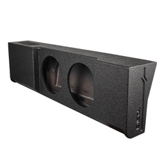 Subwoofer Enclosure for 2009-Up Ford F-150 and 2017-2026 Super Duty F-250/F-350 Crew Cabs, Dual 12" Under Rear Seat Down-Fire